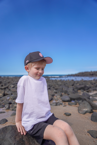 Shred Cartel Kids Snapback Cap – Black & Pink