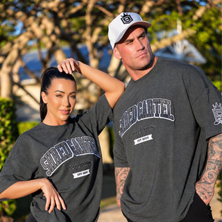 Unisex oversize T-shirts - charcoal