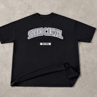 Black & Silver Unisex Oversized T-Shirt