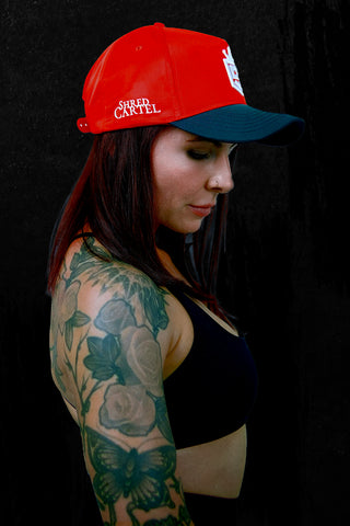 Shred Cartel Elite Series 1 Snapback in Red & black