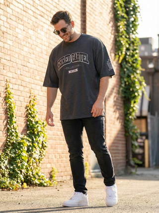 Unisex oversize T-shirts - charcoal