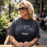 Unisex oversize T-shirts - charcoal