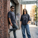 Unisex oversize T-shirts - charcoal