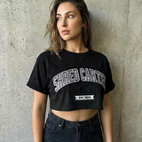 Shred Cartel Oversized Crop Top – Black
