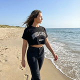 Shred Cartel Oversized Crop Top – Black