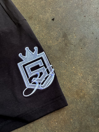 Black & Silver Unisex Oversized T-Shirt