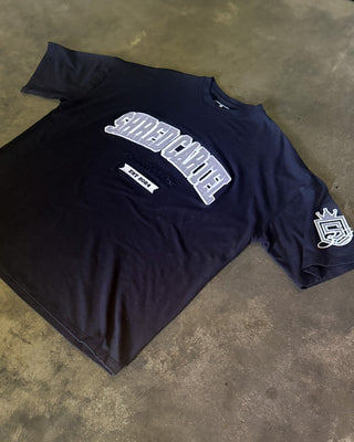 Black & Silver Unisex Oversized T-Shirt