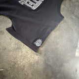 Shred Cartel Oversized Crop Top – Black