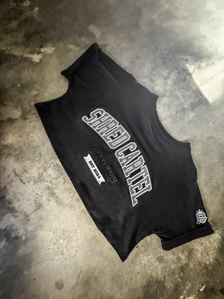 Shred Cartel Oversized Crop Top – Black