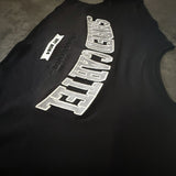 Shred Cartel Oversized Crop Top – Black