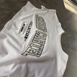 Shred Cartel Oversized Crop Top – White