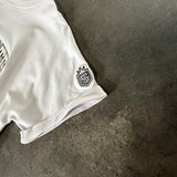 Shred Cartel Oversized Crop Top – White