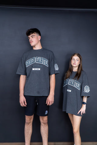 Unisex oversize T-shirts - charcoal