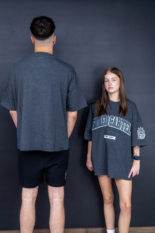 Unisex oversize T-shirts - charcoal