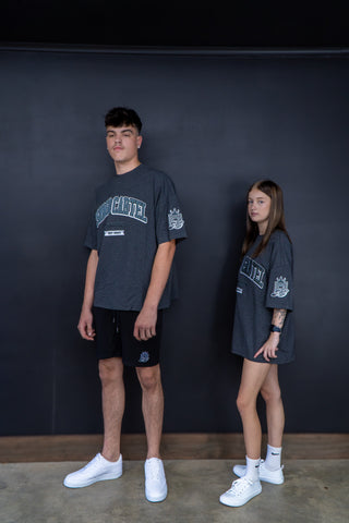 Unisex oversize T-shirts - charcoal