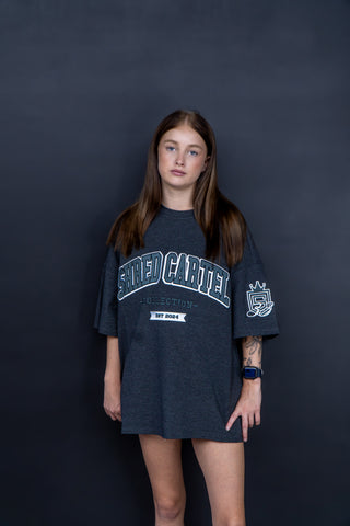 Unisex oversize T-shirts - charcoal
