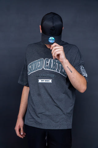 Unisex oversize T-shirts - charcoal