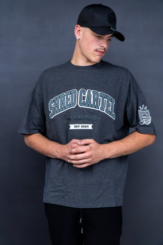 Unisex oversize T-shirts - charcoal