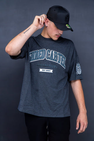 Unisex oversize T-shirts - charcoal