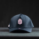 Shred Cartel Kids Snapback Cap – Black & Pink